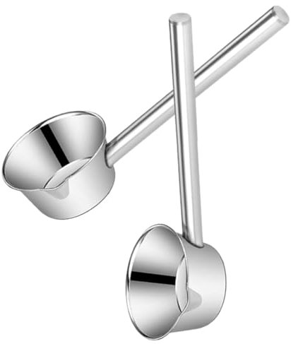 Cabilock 2pièces Louche Bec Verseur Inox à Long Manche Ustensile Cuisine Inox Robuste Et Capacité Importante Louche Soupes Et Arrosage Jardin Polyvalente