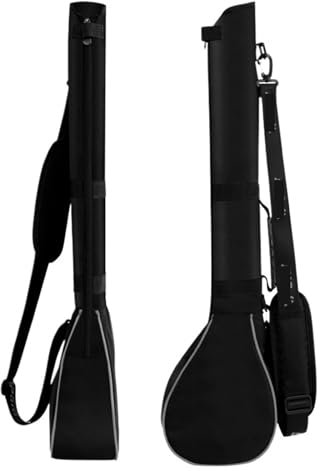 YZDKR Borsa per Mazze da Golf Sacca da Golf La Sacca da Pratica può Contenere 3 Mazze da Golf(Black Silver)