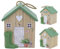 Charming Wooden Shed Doorstop | Cute Garden Shed Door Stop with Jute Handle | Wood Cube Door Stop - 18x15cm ~ Design Varies