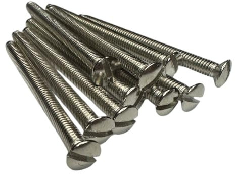 M3.5mm X 25mm Long Electrical Machine Screws for Light Switch Plug Socket - Pack of 20