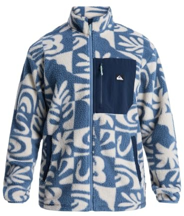 Quiksilver Clean Coast - Full Zip Fleece for Men - Fleece mit Reißverschluss - Männer - L - Blau.