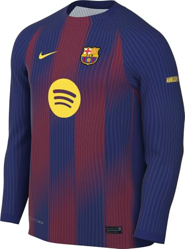 Nike Men's Fc Barcelona 2025/26 Stadium Home Replika-Longsleeve-fußballtrikot Mit Nike Dri-fit-technologie Für Herren Replica Long Sleeve Football Shirt