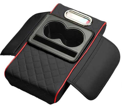 AAFEI Auto Mittelarmlehne Polster für Mercedes-Benz Citan (W415 W420 2012-2025 2026),Leder Armauflage Mit Getränkehalter,Mittelkonsole Organizer Mit Taschentuchbox,Zubehör