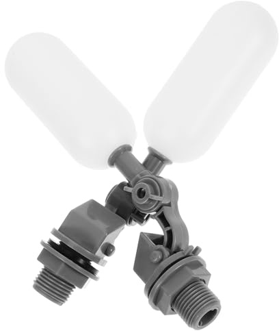 Wasserstandsregelventil Dn15 1/2 Zoll Pa Nylon 2 Stück Schwimmerkugelventil | Automatische Wasserstandsregelung, Präzises Gewinde, für Aquarien und Aquakultur