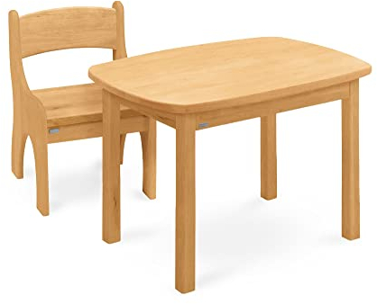 Original Levin Sitzgruppe von BioKinder® | Kindersitzgruppe Tisch & Stuhl aus Bio-Erlen-Massivholz, natürlich geölt