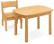Original Levin Sitzgruppe von BioKinder® | Kindersitzgruppe Tisch & Stuhl aus Bio-Erlen-Massivholz, natürlich geölt
