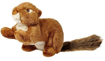 Fluff & Tuff, SQUEAKERLESS Red Squirrel, Durable Plush Dog Toy