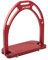 Jin Steigbügel Aluminium Steigbügel 4 3/10,2 cm – Rot