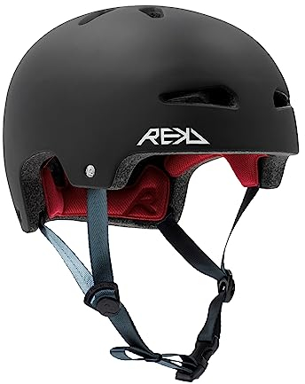 REKD Ultralite In-Mold Helm Skateboard Helm Unisex Erwachsene M Schwarz (Black)