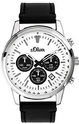 s.Oliver Herren-Armbanduhr Chronograph SO-3687-LC