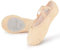 Soudittur Ballettschuhe Mädchen Ballettschläppchen Trainings Tanzschuhe Gymnastikschuhe Yogaschuhe Geteilte Ledersohle für Kinder und Damen EU 36 Beige