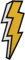 ELLU Lightning Iron On Patch Sew On Clothes Bag Embroidered Badge Embroidery Applique