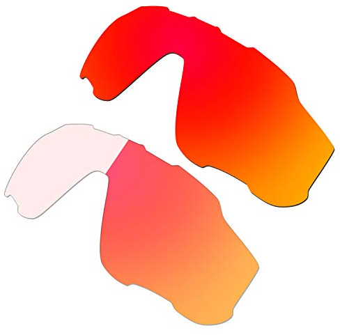 HKUCO Rot/Photochrom-Rot Polarisierte Ersatzlinsen für Oakley Jawbreaker Sonnenbrille