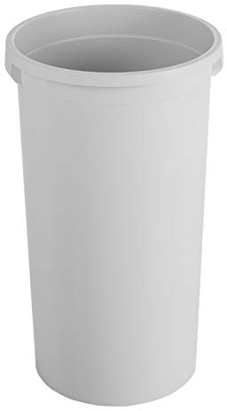 Rotho Modo Mülleimer 50l ohne Deckel, Kunststoff (PP) BPA-frei, grau, 50l (38,0 x 38,0 x 65,0 cm)