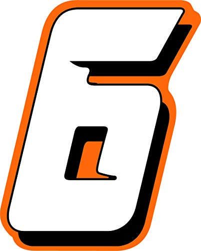 Sticker Aufkleber für Rennnummer Rallye Motocross Höhe 10 cm