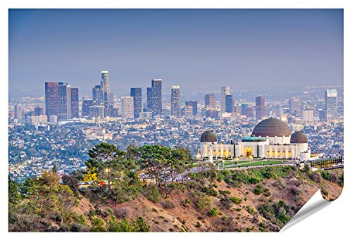 islandburner XXL Bild Poster Los Angeles California Usa Skyline Der Innenstadt Von Griffith Park Premium Bilder Fotodruck