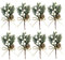 Christmas Berries Pine Cones Artificial Pine Branches Holly Stem Xmas Garland Decor White 8pcs, Christmas Berries Branches, Artificial Christmas Picks, Artificial Pine Branches