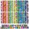 Seamart Schnapparmband Kinder Set, 30Pcs Klatscharmband, Marr-iio Schnapparmbänder, Armbänder Slap Armband Slap Bands Snap Bracelets, Mitgebsel Kindergeburtstag Gastgeschenke für Jungen & Mädchen