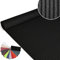 ANRO Badematte Weichschaummatte Bad- und Duschvorleger Antirutsch Badläufer Uni Schwarz 350x130cm