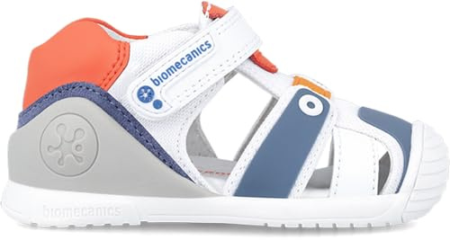 Biomecanics 242154 Kindersandalen, Weiß Orange, 19 EU