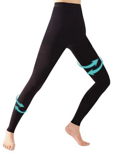 ACWOO Collant de Compression Femme & Homme Sans Pied, 20-30mmhg Classe 2 Medicale Bas De Compression, Contention Chaussettes Sans Pied, Indiqué pour Les varices, l'œdème