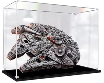 BoHeart Vitrine en acrylique pour Lego 75192 pour Millenn/ium Fal/Con, boîte de présentation anti-poussière - Dimensions : 88 x 39 x 58 cm (modèle non inclus) (placement diagonal - 3 mm)