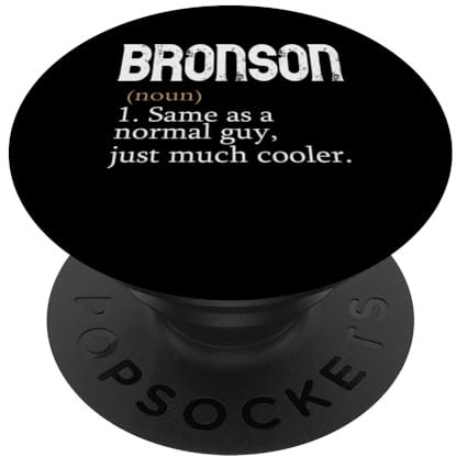 BRONSON Wie ein normaler Typ, nur viel cooler, personalisiert PopSockets mit austauschbarem PopGrip
