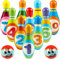 12 Stück Bowling Set, Kegelspiel für Kinder, Dosenwerfen Spielzeug ab 2 3 4 5 6 Jahre Kinderspielzeug Kinderspiele Lernspiele Geschenk Montessori Junge Mädchen Outdoor Spiele für Kinder