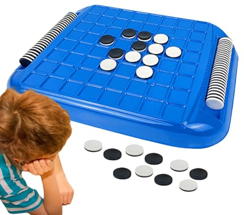 Kuxiptin Reversi-Brettspiel, tragbares Othello-Spiel | Interaktives Schwarz-Weiß-Brettspiel | Familienspaßspiel für 2 Spieler. Familienbrettspiel zur Förderung des logischen Denkens
