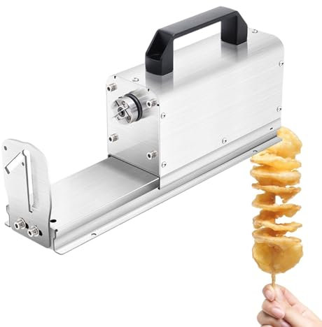 Chips Twister, Tagliapatate A Spirale In Acciaio Inox, Affettatrice Per Patate Attorcigliate, Macchina Per Fare Le Patate A Spirale, Affettatrice Elettrica Per Verdure,220V