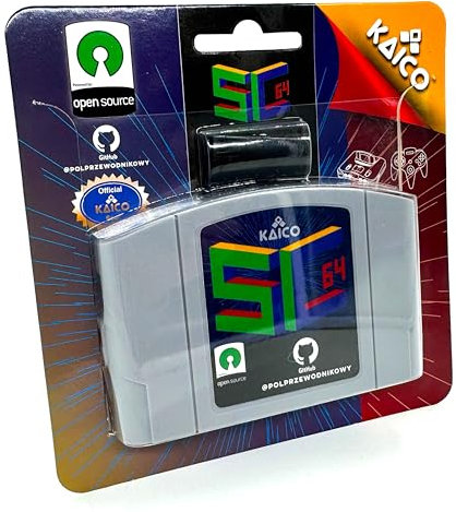 Kaico Edition SummerCart64 Open Source N64 Flash Cart with 64DD Support and Full N64 Compatibility - EverDrive x7 Competitor - N64 Compatible Game Cartridge with 8GB Micro SD Card - SC64 Summer Cart