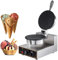 SaryEdge Gaufrier à Rouleaux d'œufs Commercial, Machine à Cornets de crème glacée, Outils de Cuisson, Cuisson Automatique à Chauffage Double Face, antiadhésif, pour la Maison, Moule à pâ(