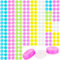 Spaluck 120 Pcs Contact Lens Cases Cute Contact Lens Holder Box Colorful Transparent Contact Cases Bulk Left/Right Eye Contact Lens Container for Travel, 6 Colors