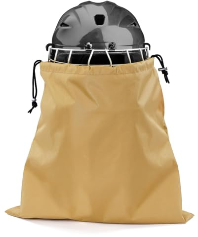 GNEGNI LIFE Tragbare Helmtasche, Hockey Helmettasche,38 x 40CM Wasserdicht Helmtasche mit Kordelzug - Plüsch für Motorradhelm, Fahrradhelme, Eishockey, Skihelme, Outdoor