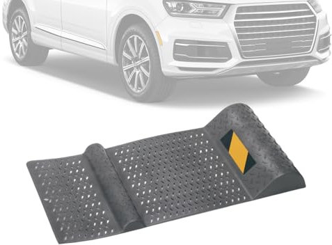Parking Mats Garage Floors, Garage Floor Mat Under Car, 20.66 X 9.84 X 2.04 Inches, Plug Stopper, Easy Vehicle Alignment for Freight Drivers and Home Garages, Multicolor