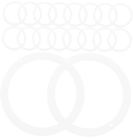 Cabilock 30 Pièces Tampon d'étanchéité en silicone anneau maçonnerie convenable joints en silicone pour bocaux Mason fournitures de bocaux Mason Gel de silice blanche