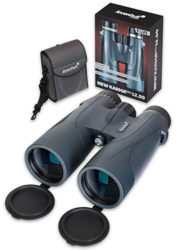 Levenhuk New Karma Plus 12x50 Fernglas für Erwachsene – Kompakt, Leicht | Professionell, Wasserdicht, mit BaK4-Prismen & FMC-Linsen, Ideal für Vogelbeobachtung, Jagd, Wandern & Konzerte