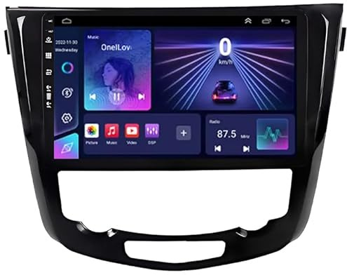 Android 15 Autoradio Radio 9 Zoll Multimedia Autoradio Mit Navi Für Nissan Qashqai 2 X-Trail 3 T32 2013-2017 Auto Zubehör Einfügen Und Verwenden Autoradio Mit Bluetooth Freis HM604 4 Core WiFi 2+64GB