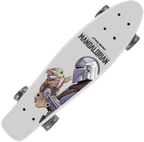 Fish-Skateboard 55 cm, rutschfestes Deck, leicht, STABIL von 20-50 kg
