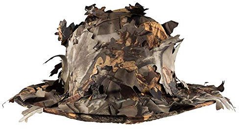 JACK PYKE - Buschhut mit Blätter-Attrappen in 3D-Optik - L/XL