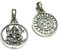 Kettenanhänger, Anhänger Silber, Motiv Ganesha, Sterlingsilber, Schutzsymbol, Unisex