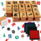 HOWAF 24pcs Weihnachten Hölzern Stempel Set mit Stempelkissen, Weihnachten Stempel für Kinder Drucken Basteln, Stempel für Kinder DIY Scrapbooks Weihnachten Geschenke Gastgeschenk Kindergeburtstag