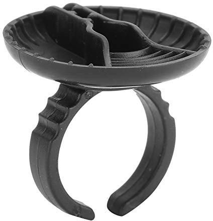 Tattoo Ink Ring Cups Einweg Microblading Pigment Kleber Ringe Permanent Make-up Tattoo Wimpern Augenbrauen Extensions Medium Halter Tattoo Zubehör(50 Stück)