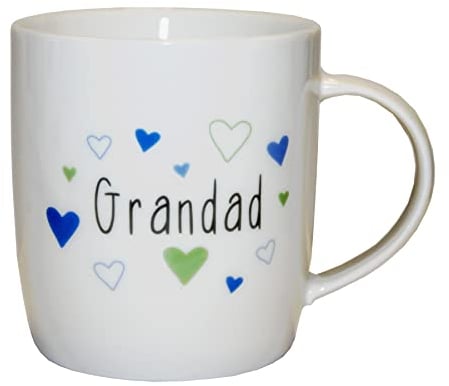 Bone China 12oz Mug Hugs and Kisses Gift Boxed Grandad