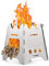 Lixada Hobo Kocher, Campingkocher Holzofen Tragbarer Edelstahl-Rucksackkocher Alkoholkocher für Outdoor-Camping Wandern Rucksackreisen Picknick BBQ