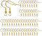 14K Gold Earring Hooks 50 PCS - Hypoallergenic Jewelry Making Supplies With Fish Hooks, Ear Wires, Findings, and Hardware for DIY Earrings