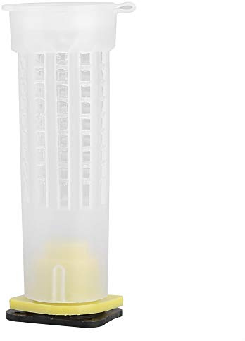 TOPINCN Bienenzucht-Aufzuchtbecher-Set, Bienenkönigin-Käfige, Roller, Imker-Werkzeug, Ausrüstung, Käfig-Aufzuchtbecherhalter, Bienenzucht-Werkzeug für Bienen (20 Packungen)