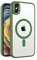 ZCSK Magnetic Mag-Safe iPhone SE 2022 & 2020 8/7 Clear GREEN Case 4.7-Inch TPU Transparent with Shock Absorption Proof Anti Scratch Bumper Cover to Protect Compatible for iPhone SE 2022 & 2020 8/7
