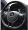 AUTOKLEIDUNG Lenkradbezug mit Ring zum Schnüren Carbon und Alcantara für Lenkrad Durchmesser 37-38 cm (Schwarz)