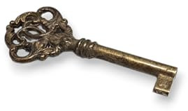 BricoShopping Chiavi Per Mobili In Arte Povera E Armadi Antichi Classici Moderni Chiave Universale In Stile Per Serratura Di Armadio In Ottone Chiave A Mappa Anticata Cassetto (BS0314, Ottone Antico)